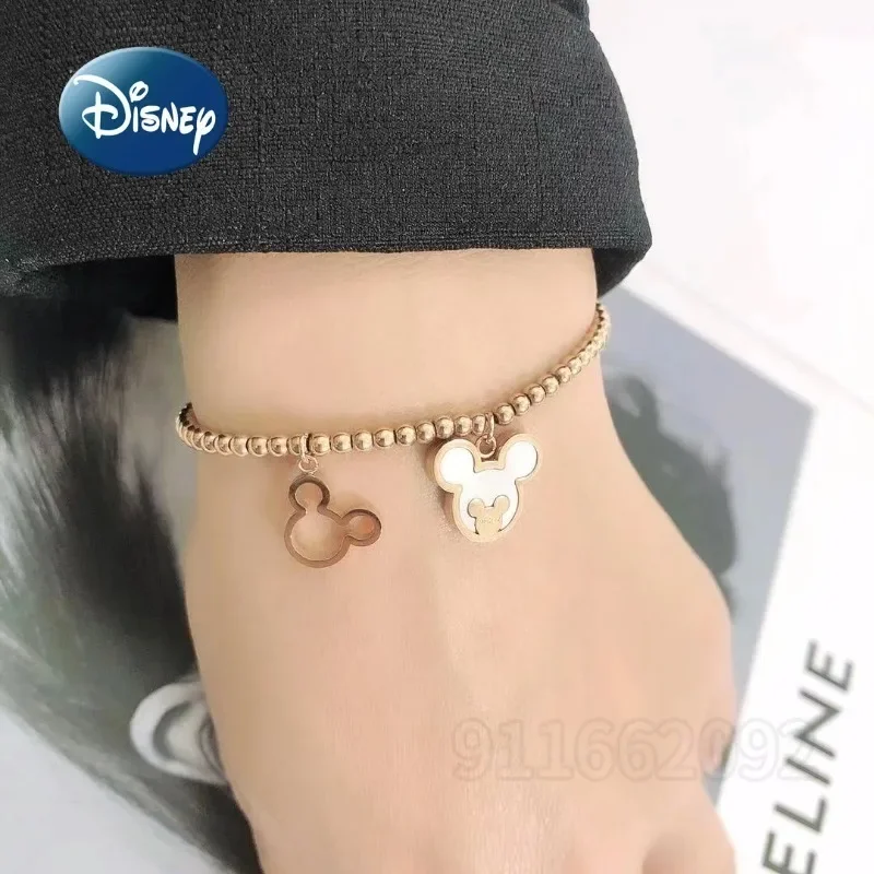 

Disney's New Mickey Women's Bracelet High-quality Women's Jewelry Bracelet Unique Personality Titanium Steel Temperament Jewelry