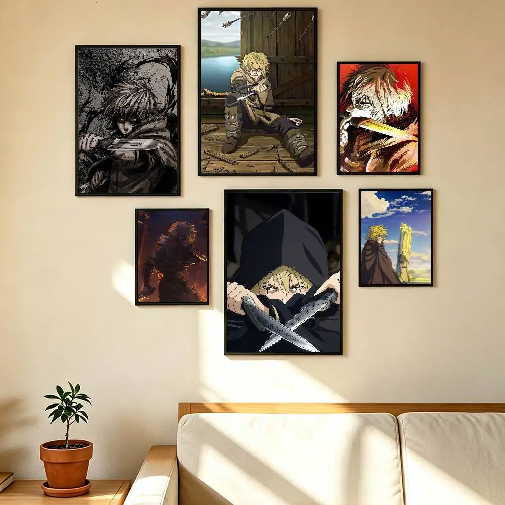 Vinland Saga Thorfinn Anime Poster High Quality Dorm Living Room Aesthetic Wall Decoration Painting Stickers Gift