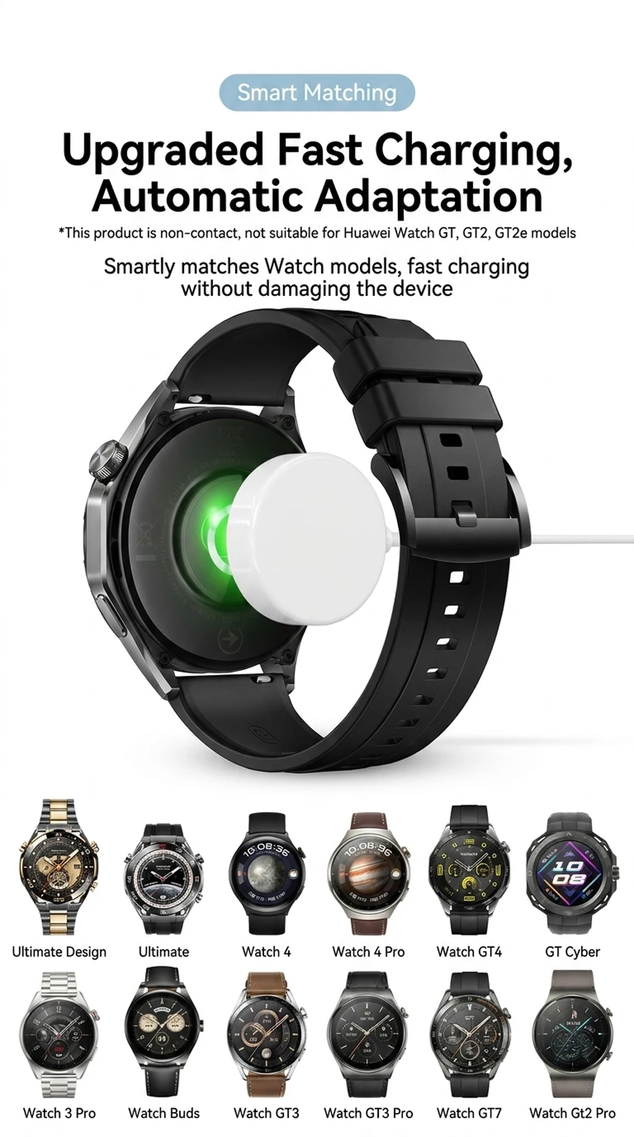  Neues, verbessertes magnetisches Ladegerät für Huawei Smart Watch GT7 GT7 Pro, Ladestation für Huawei GT6 GT5 GT4 GT3 Pro Ultimate. – Detail 3