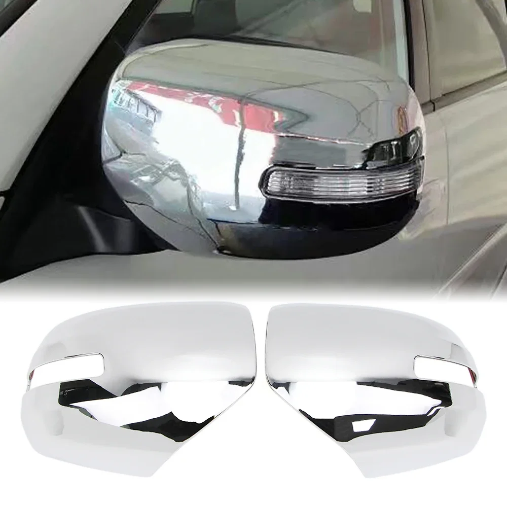 Side Wing Mirror Cover for Mitsubishi Pajero Sport / Challenger / Montero Sport 09-14 Exterior Rearview Mirror Cover Chrome Trim