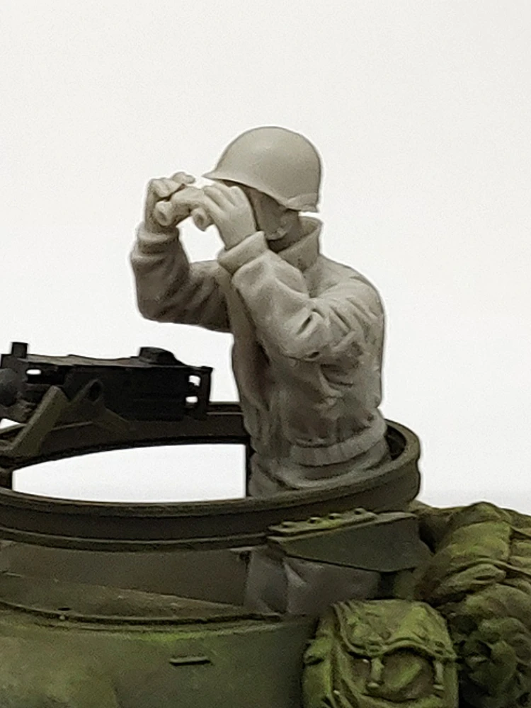 1/35 Scale Resin Figure Model Kit History Military US Army Crew Single Micro Scene Layout Unpainted Unassembled DIY Toys