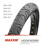 MAXXIS  Hookworm  26 x 2.5 Bicycle Tire BMX Wire Bead Clincher Tire for Street Park vert Flatland 20 inch 24 26 27.5 or 29 Sizes