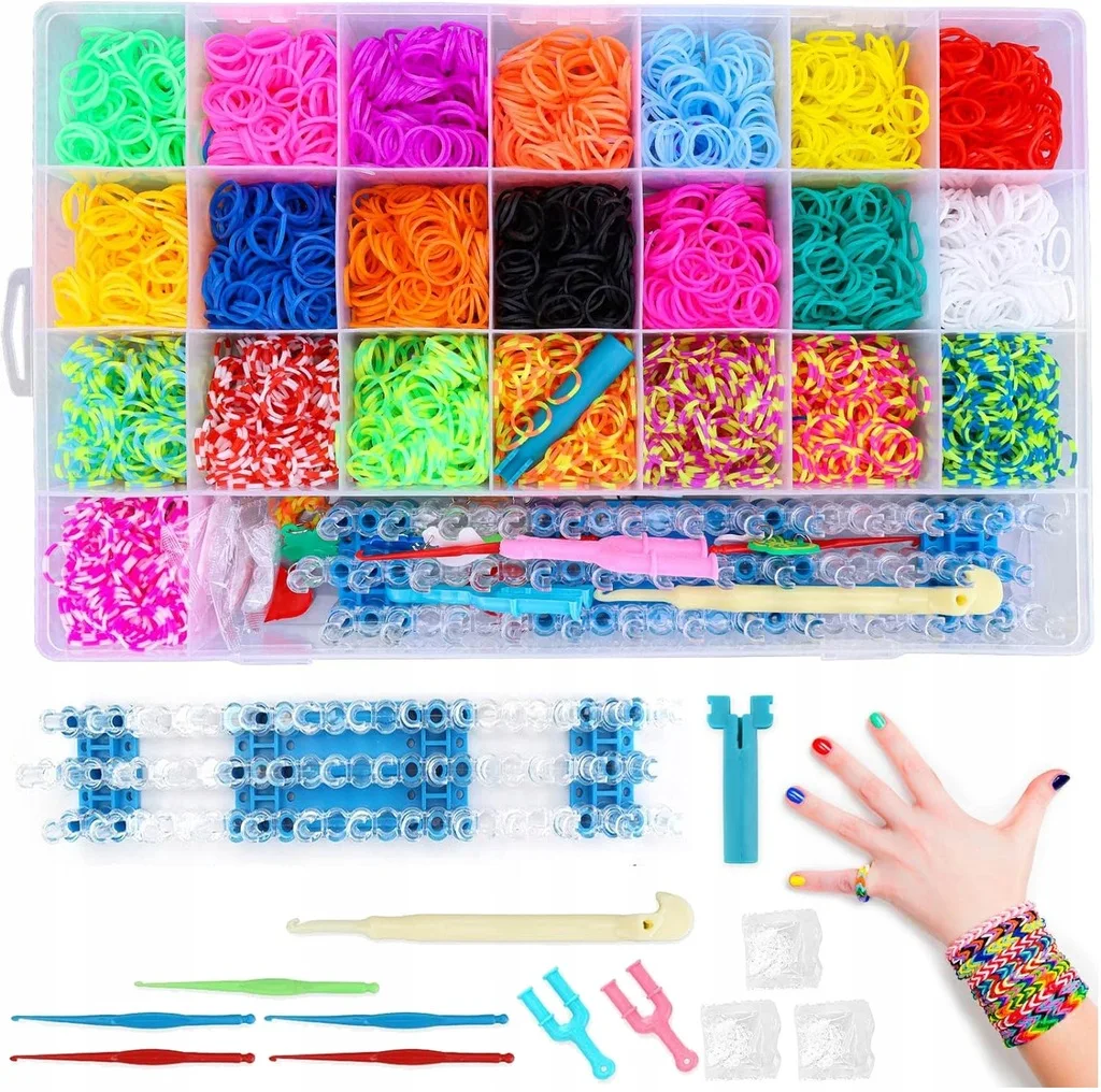 RUBBERS OM ARMBANDEN TE MAKEN CREATIEVE SET VOOR CADEAU XXL 4400 STUKS