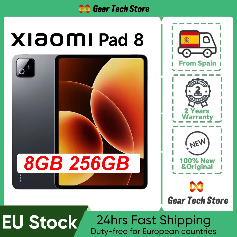 Tablette Xiaomi Pad 8 11,2 pouces 3,2K Snapdragon 8S Gen 4, batterie 9200 mAh