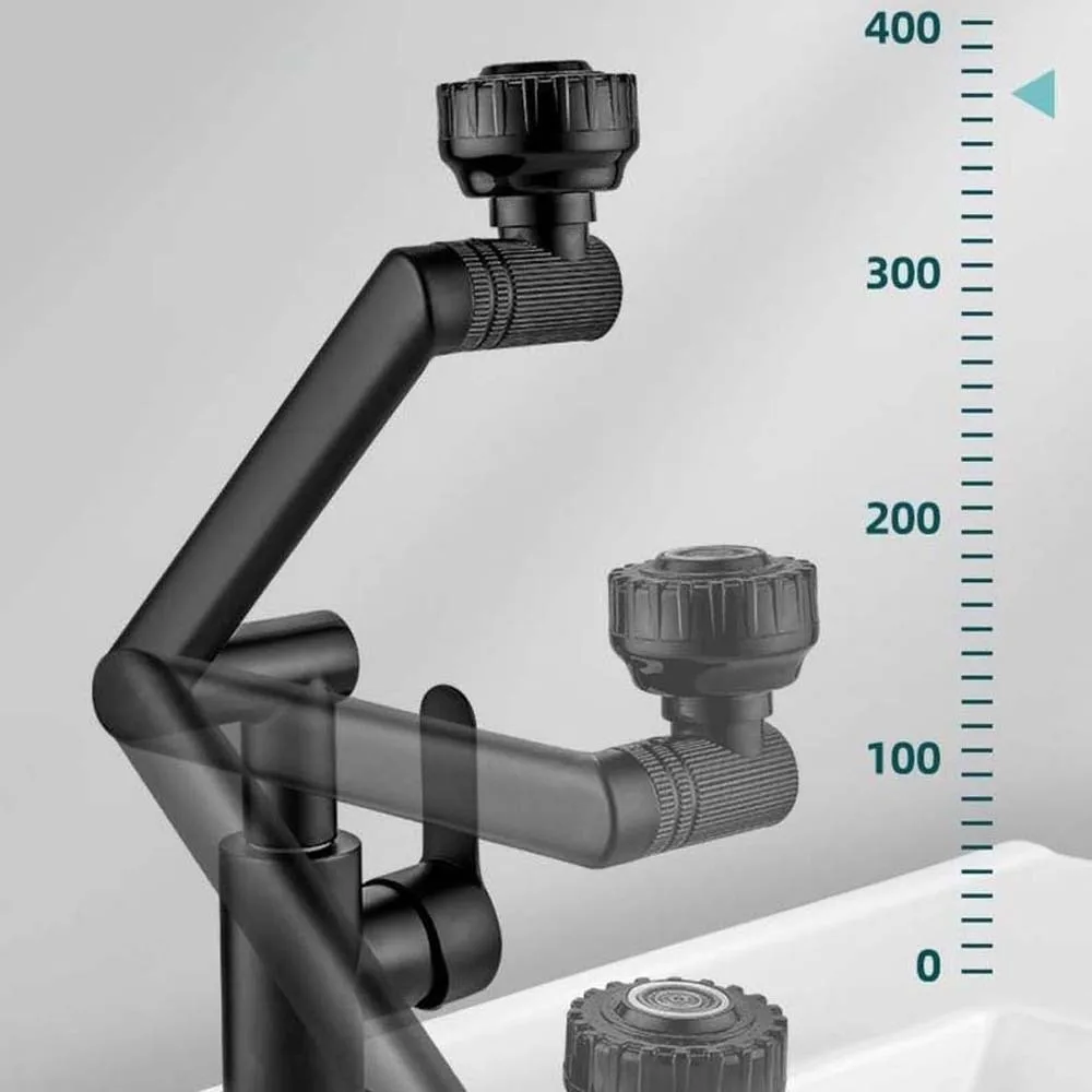 

Универсальный смеситель с роботизированной рукояткой, гибкий водосберегающий двухрежимный смеситель, регулируемый с мягкими шлангами 360° ° Вращающаяся кухонная мойка с краном