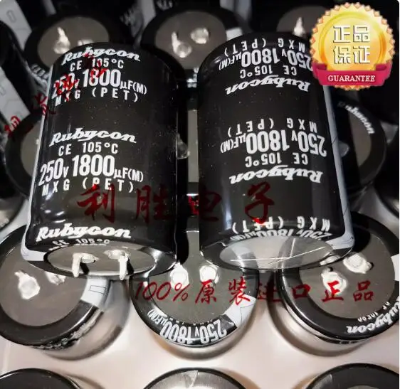 

4pcs/lot Japanese original RUBYCON Aluminum Electrolytic Capacitor 250V 1800UF 35 * 50 MXG free shipping