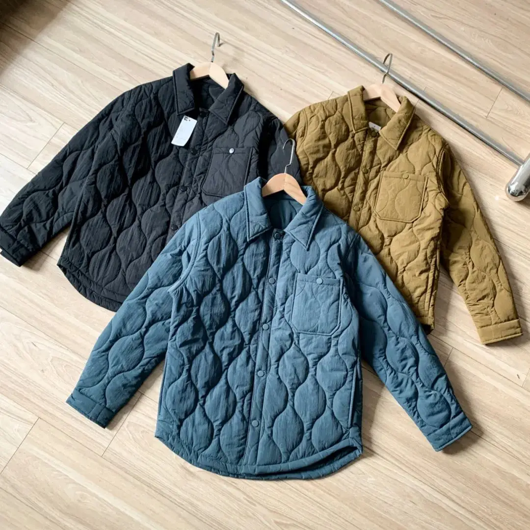 Orders Exported to Japan Foreign Trade Gourd Quilting Quilted Waterproof Autumn and Winter Men's Fashion Shirts Winter Jacket...