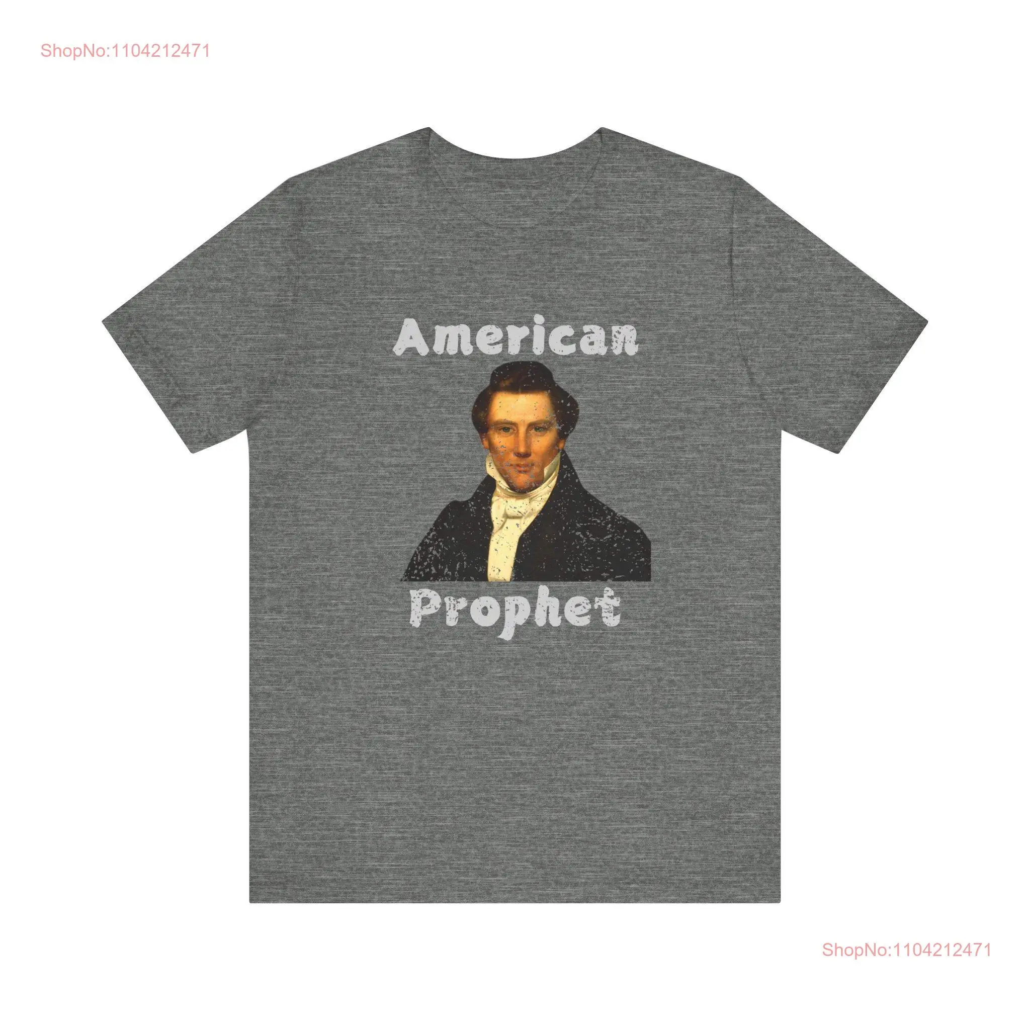 Joseph Smith T Shirt American Prophet LDS Faith Inspired Apparel Vintage Retro Distressed Religious long or short sleeves