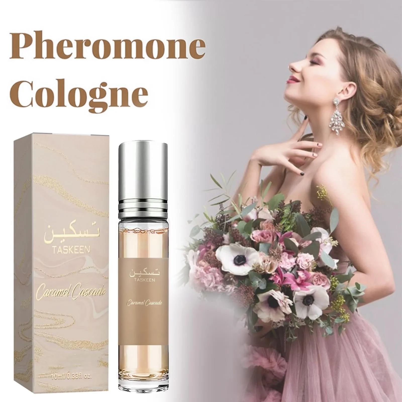 Romance For Women, Eau  Parfum For Women, Long-Scent Eau  Parfum For Women, Roll-On Pheromone Eau  Parfum, 0.34 Oz.  10ml