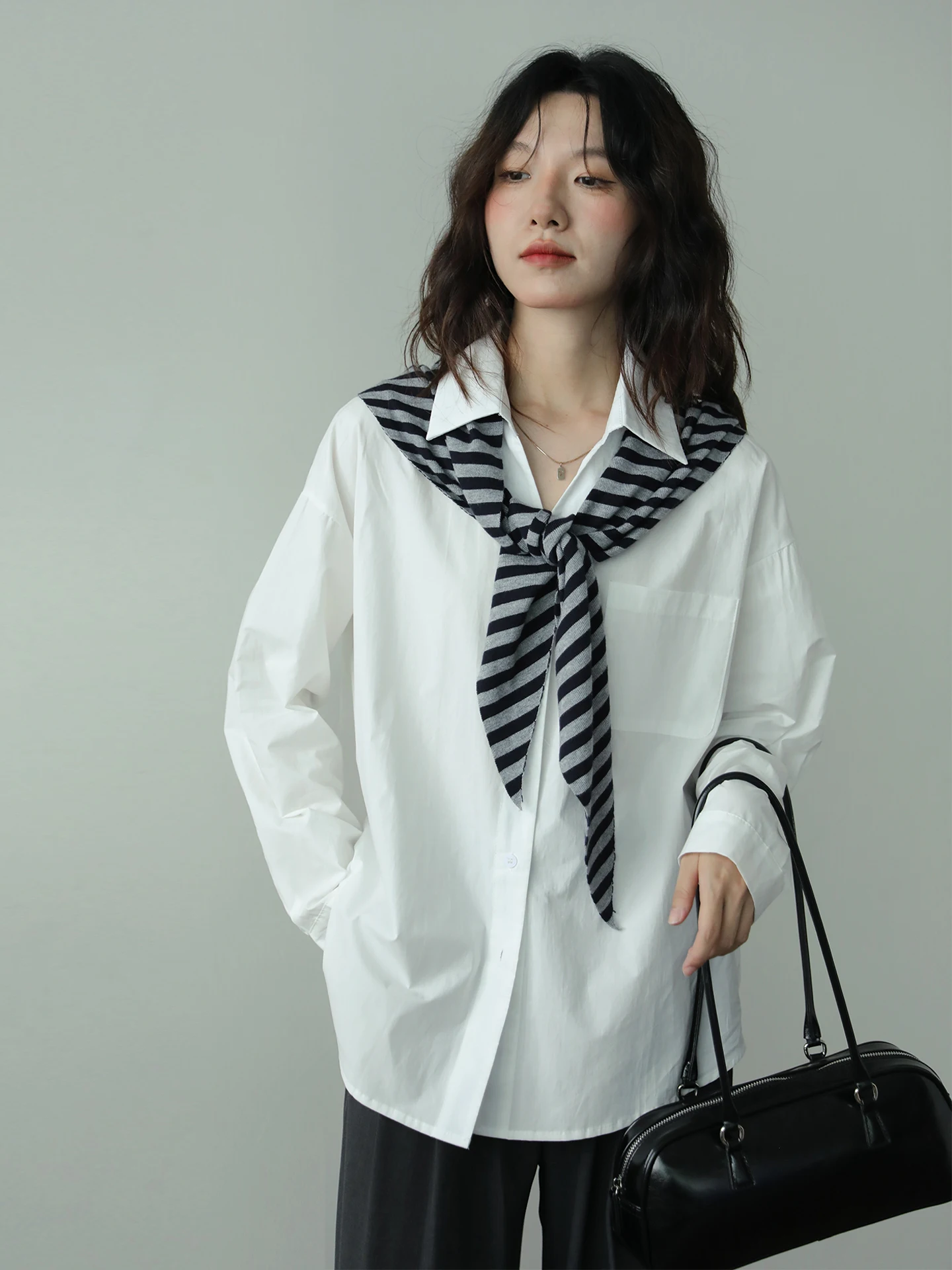 

Белый вязаный джемпер с узором «Шило», однотонный, с длинным рукавом, женский, осенне-зимний, новый, для повседневной носки, модный, свободный топ из смесового хлопка