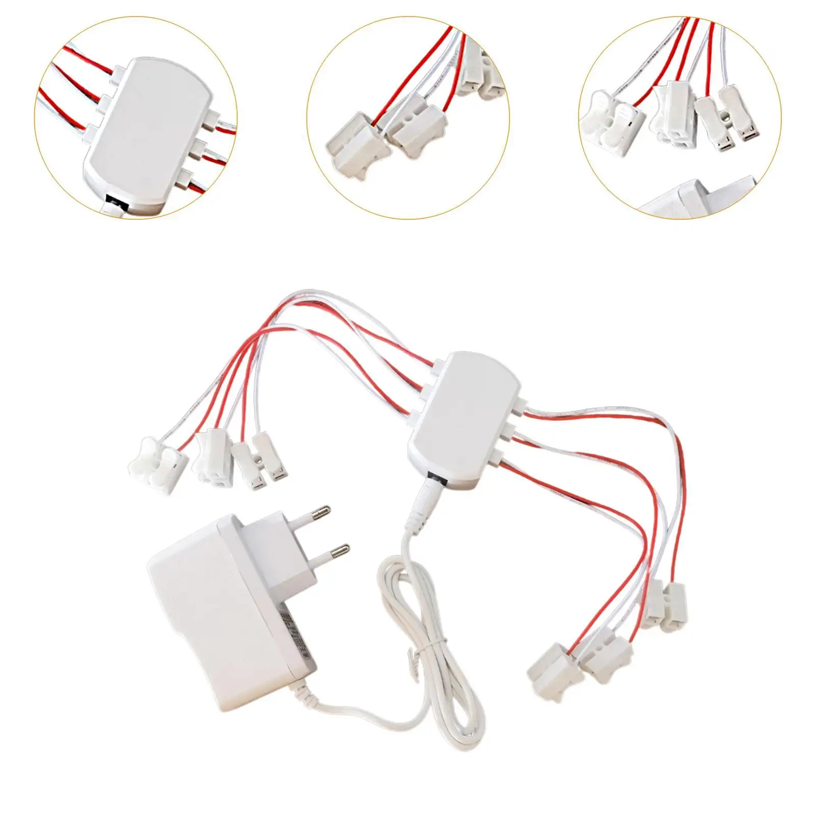 Répartiteur de puissance multi-ports 3V 2a, Kit de câblage d'éclairage Portable pour lampes modèles, bricolage de décoration, modèle de Trains, maison de poupée