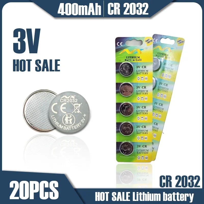 

CR2032 3V Batería De Litio CR2032 Batería De Botón 400mAh Capacidad Batería De Moneda Para Reloj Calculadora Juguete RC Car