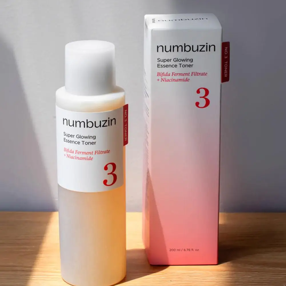 Numbuzin No.3+ No.5+ Toner Duo 200 مللي نياسيناميد تفتيح فيتامين يعزز الترطيب متعدد الأبعاد للبشرة المتوهجة للوجه #3