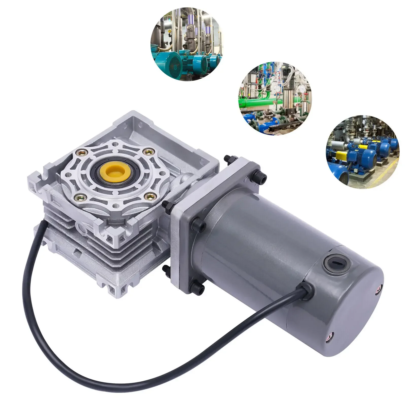 DC 12V 웜기어 감속기 – 1800RPM의 고토크 120W 전기 RV 모터