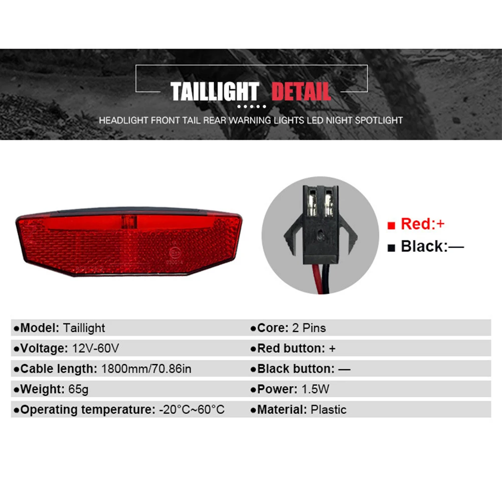 

Новые практичные фары для электровелосипеда, запасные задние фонари, аксессуар, замена фар для электровелосипеда, алюминиевый сплав