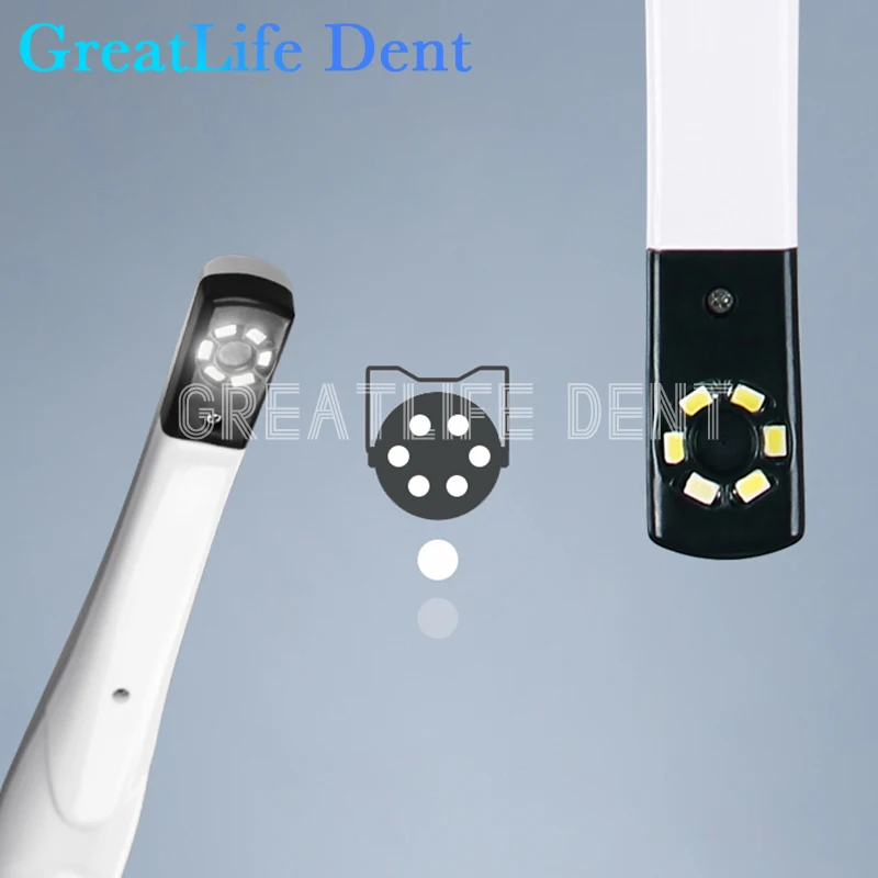 GreatLife Dent 6 LED lights oral HD Image 2.0 Mega Pixels Endoscope Tools Split Oral Viewer Dental Chamber Intraoral Camera