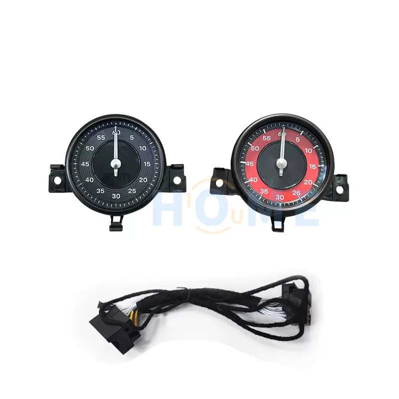 Interior Center Clock Compass Time Modification Accessional Panel Car Dashboard Console Stopwatch for Porsche Cayenne 2023-