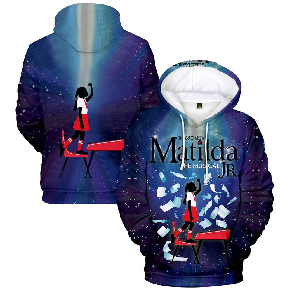 

2026 Roald Dahl's Matilda the Musical Movie Hoodie Long Sleeve Man Woman Sweatshirt Harajuku Streetwear Casual Style 3D Clothes