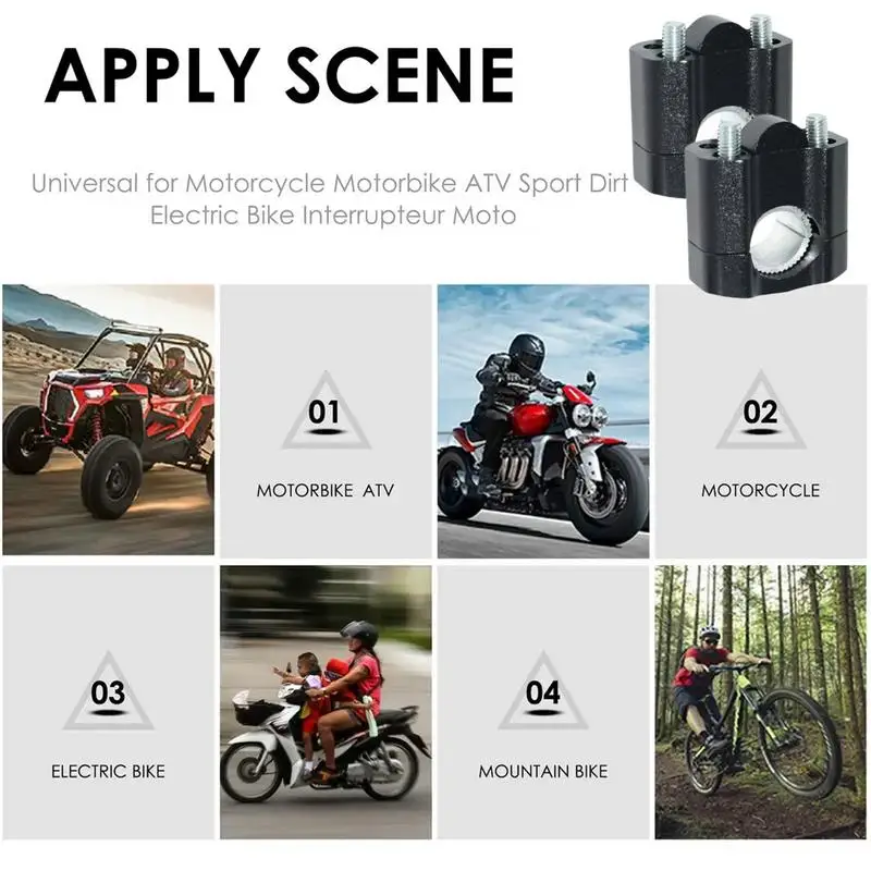 

Motorcycle Handlebar Riser Mounting Kit Handlebar Mount Clamp Elevated Handlebar Risers Motorcycle Accessories Aluminum Alloy