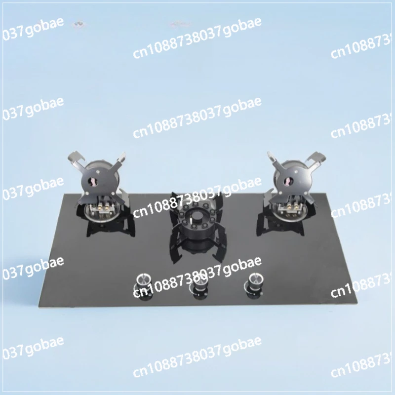 

Three-headed magic disc flip cover fire stove glass panel embedded gas stove