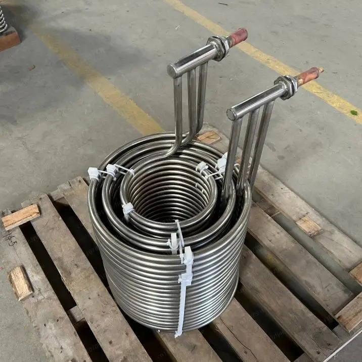 SUS304 Stainless Steel Heat Exchanger Evaporator Coil for Refrigeration And Process Cooling