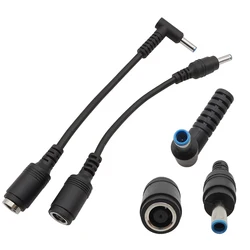 1Pcs 7.4x5.0mm to 4.5x3.0mm DC Power Tip Adapter Female To Male Plug Wire Cable Connector Converter for HP Laptop