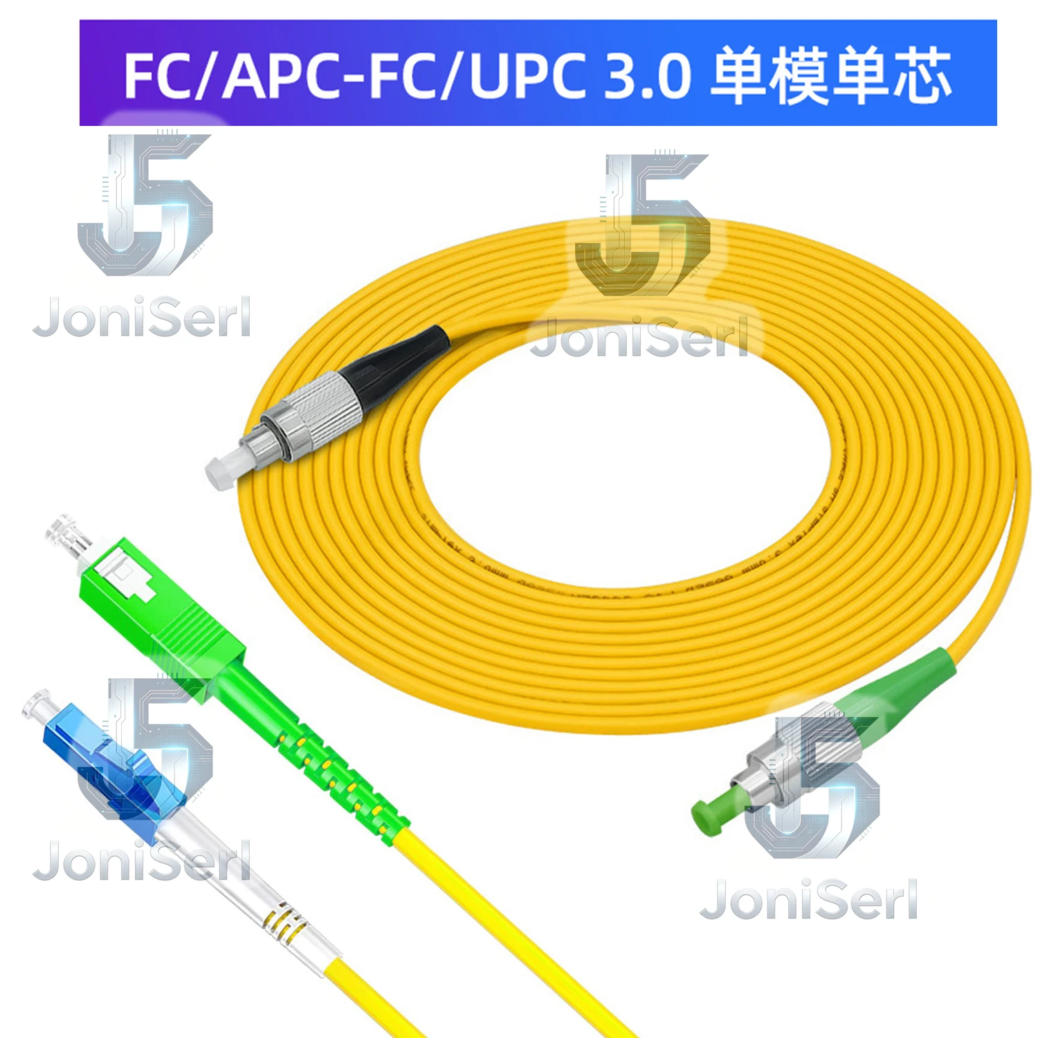 Optical Fiber Patch Cord 9/125 652D Simplex SC/APC FC/APC LC/APC To UPC LC FC SC Pigtail FTTH CATV Optic Patch Cord Cable 1m-40m