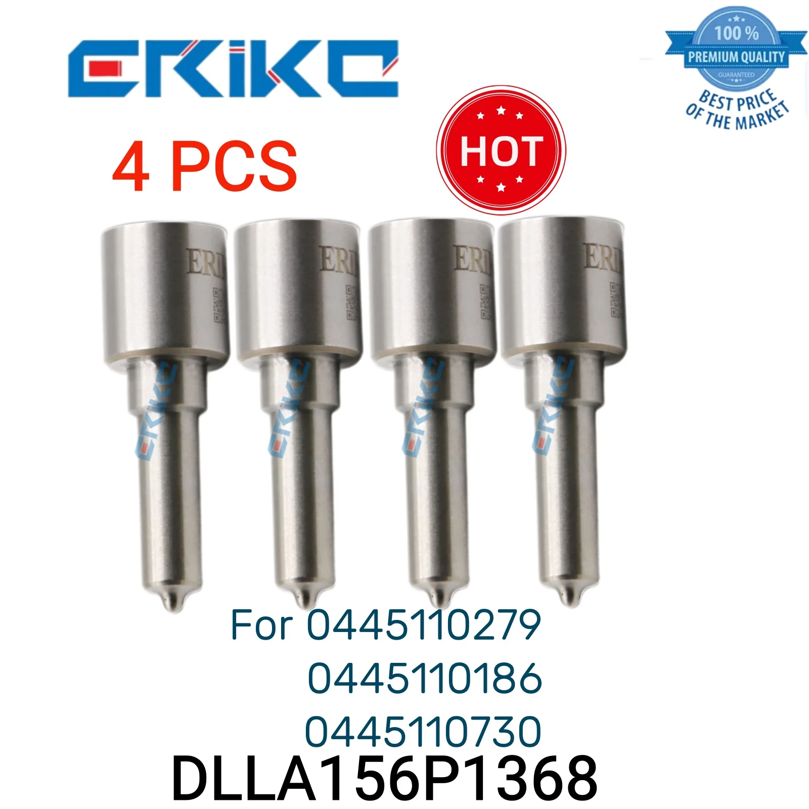 

4 PCS DLLA156P1368 0 433 171 848 Nozzles Injection DLLA 156 P 1368 Injector Nozzle DLLA 156P1368 fit for 0445110279 186 730