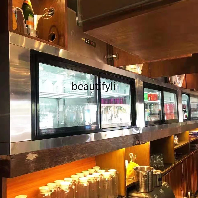 Refrigerated Wall-Mounted Cabinet Kitchen Wall-Mounted Refrigerator Hanging Freezer Commercial Fresh-Keeping Freezer