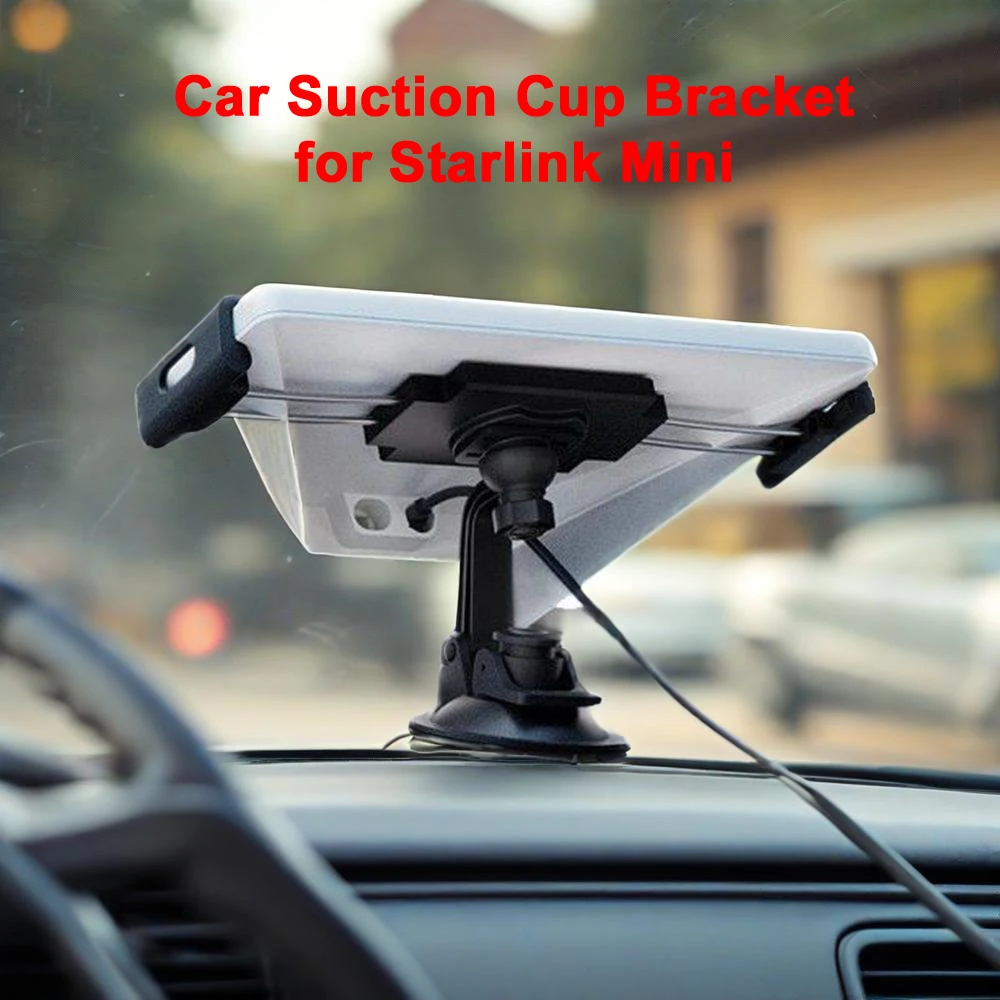 Car Suction Cup Bracket for Starlink Mini Mounting Kit Strong Suction Cup Holder Road Anti Bumps for Starlink Mini Accessories