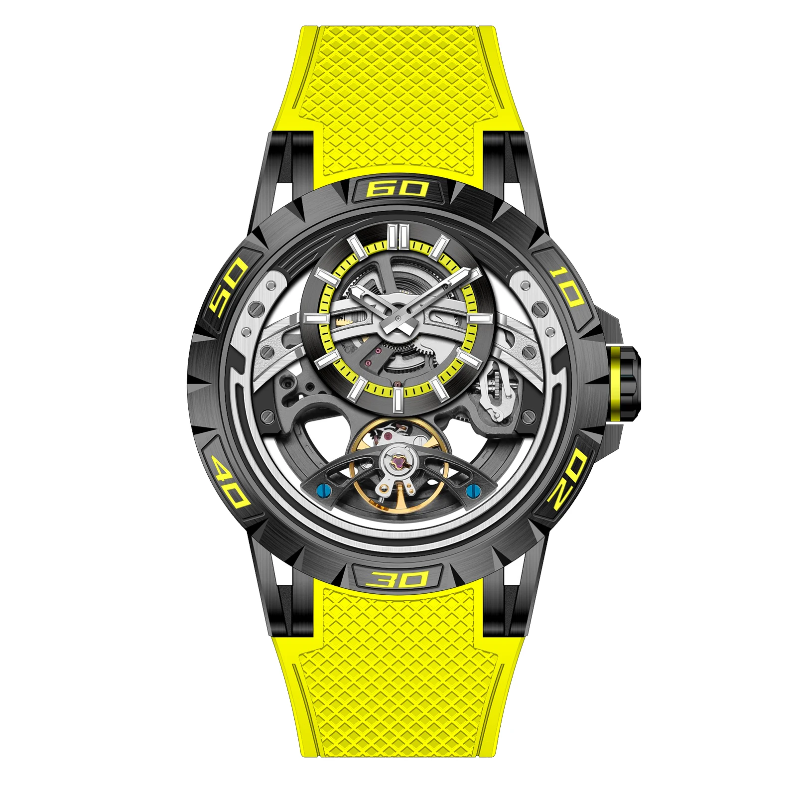 Skeleton Mechanical Watch - Luxury Clock Skeleton Titan Fashions Automatic