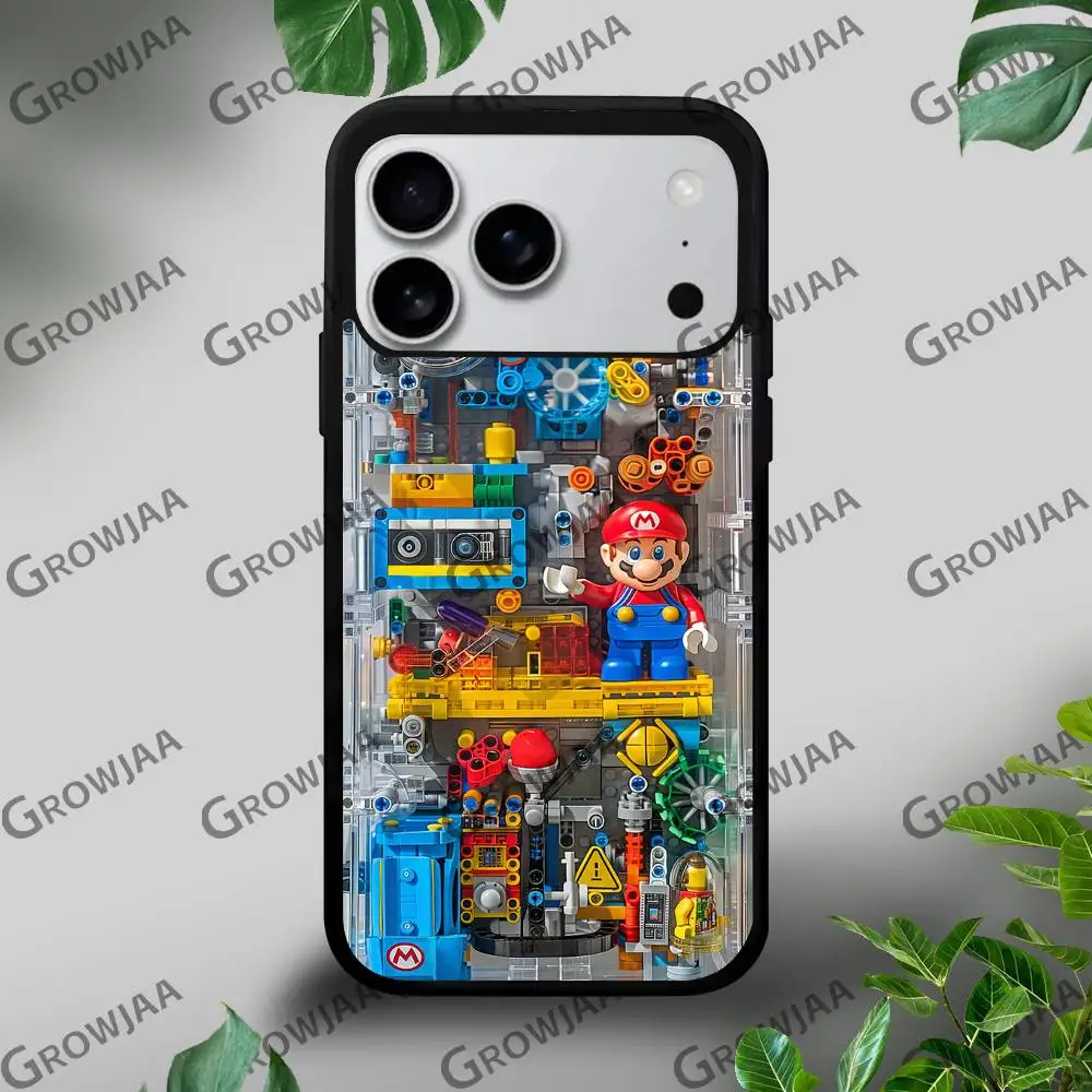 เคสโทรศัพท์ลายการ์ตูน M-Marios น่ารัก สำหรับ iPhone 17 16 15 14 13 12 11 Pro Xs Max Mini Plus เคสแข็ง