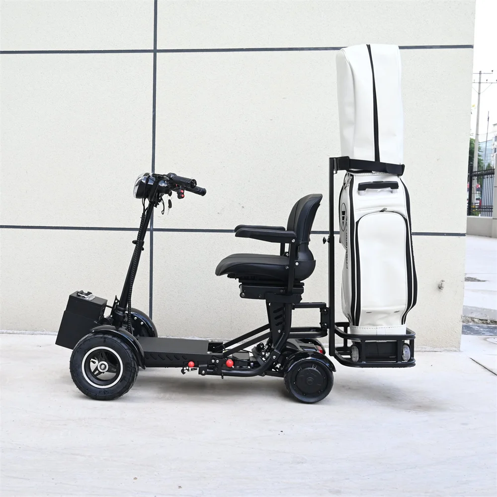 efficiently and quickly powerful move foldable  fit inside virtually any car  electric portable personal  golf cart