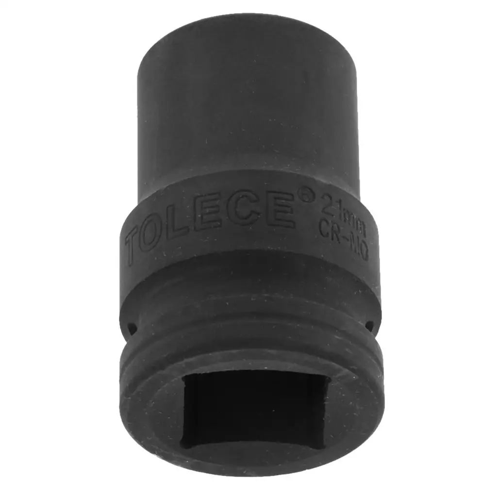 3/4-Inch Square Drive Metric Deep Impact Sockets, Black, 21mm,