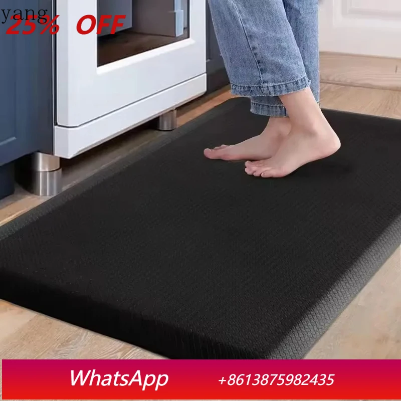 

Улучшенный вертикальный коврик LH против усталости, водонепроницаемый и легко моющийся кухонный коврик из ПВХ, противоскользящий ковер для офиса.