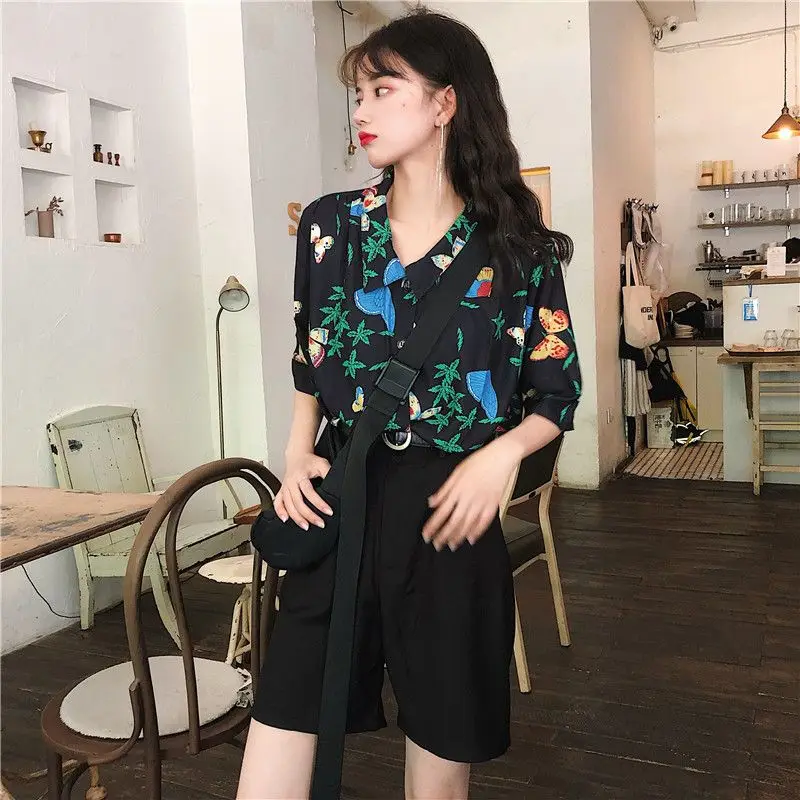 

Plaid Shirts Women Relax Fit Cotton Blend Turn-down Collar Button-down Long Sleeve Autumn Wear for Retro Daily Style Travelers