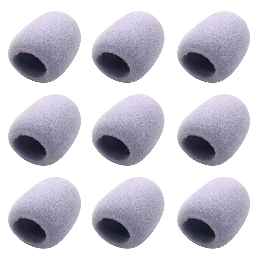 

9pcs Microphone Cover Eva Windscreen Anti-Noise Mic Filter For Ktv Karaoke Stage Performance Voice Tube Cushion Protective Cover