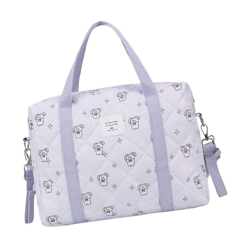 Elegante bolso mano para mamá con múltiples compartimentos, bolso nailon para almacenamiento organizado