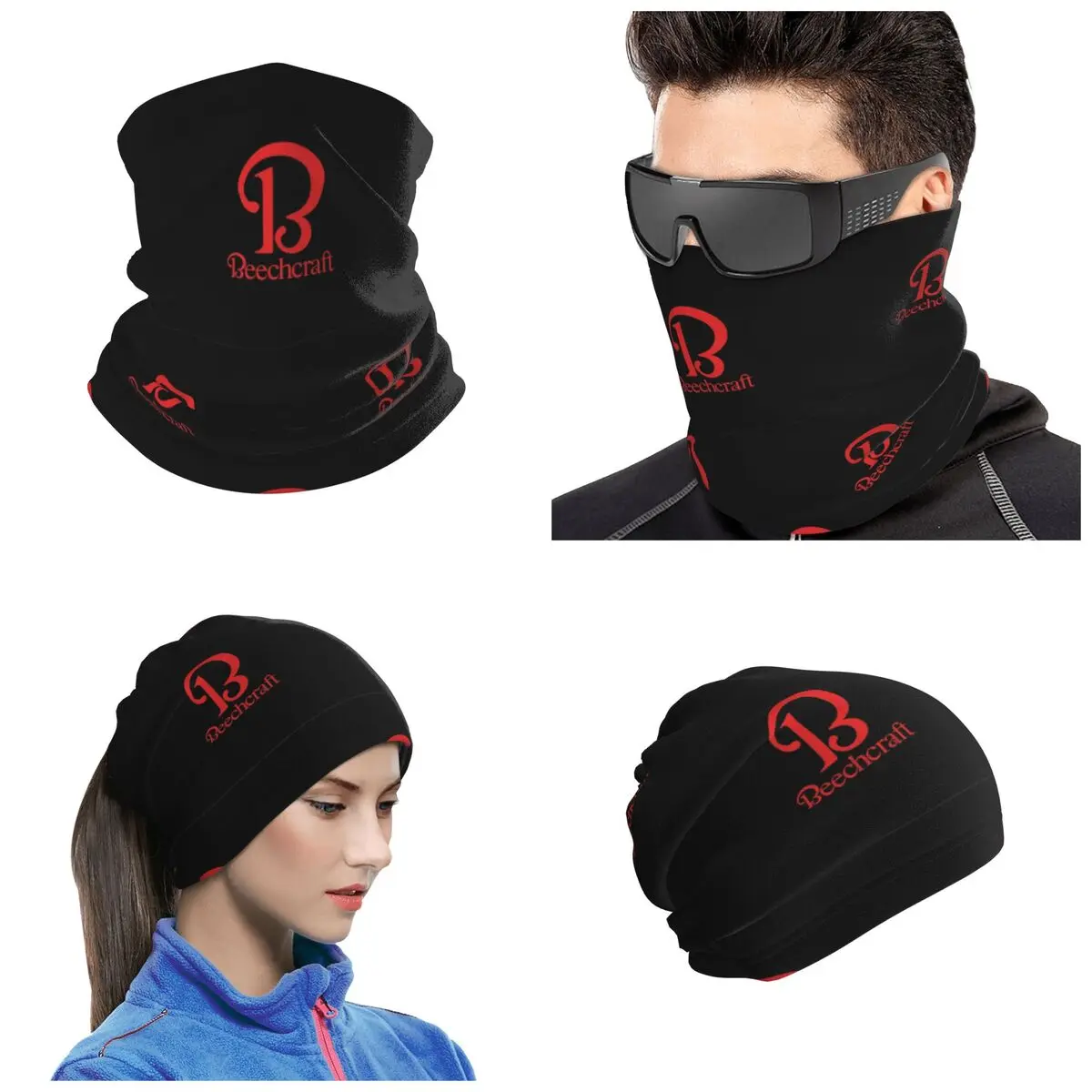 Beechcraft Aircraft Aviation POCKET SIDE Bandana Neck Cover Printed Wrap Scarf Running Headband For Men Women Adult All Season
