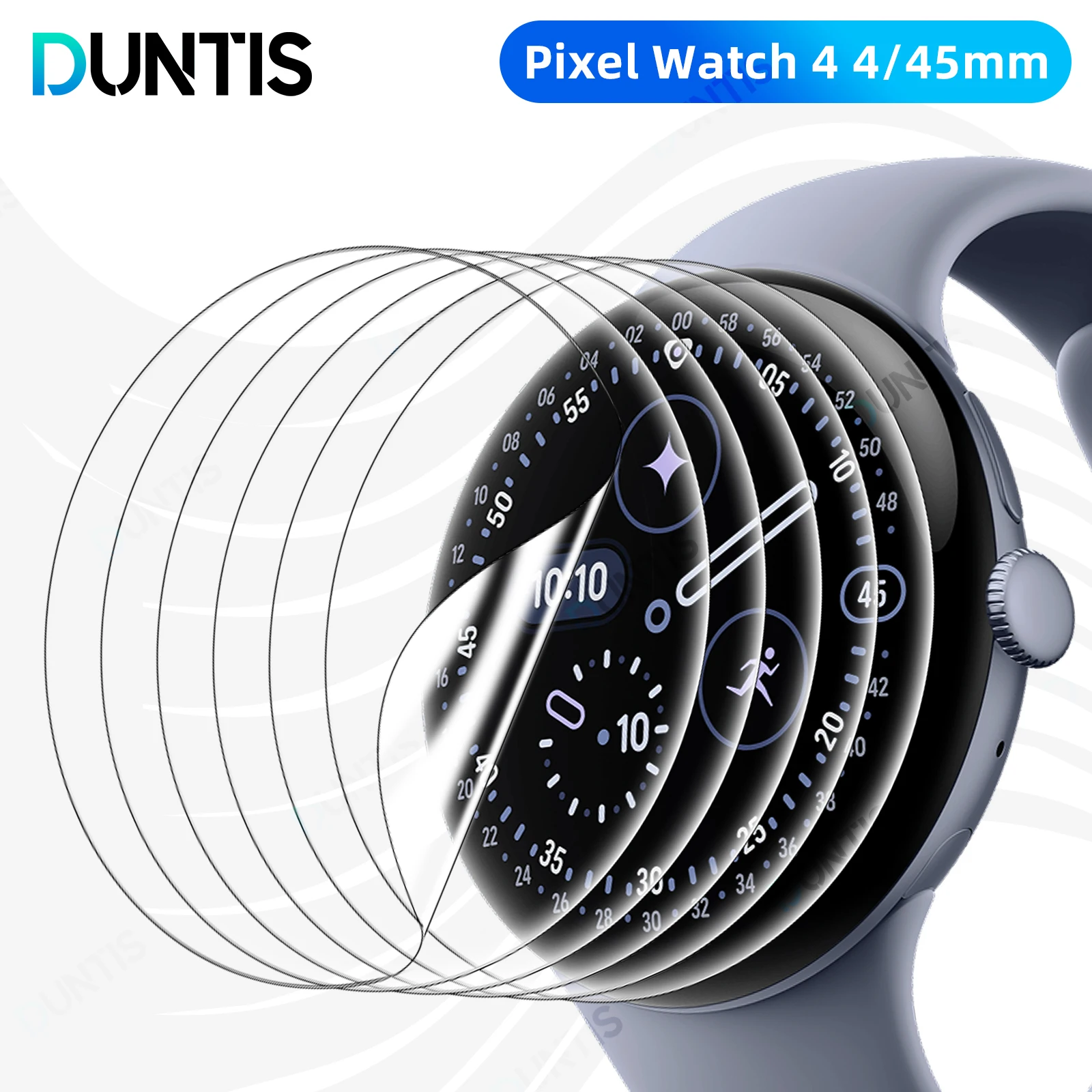 

Screen Protector for Google Pixel 4 45mm 41mm Anti-scratch Hydrogel Film,HD Clear Full Coverage Soft Protective Film Accessories