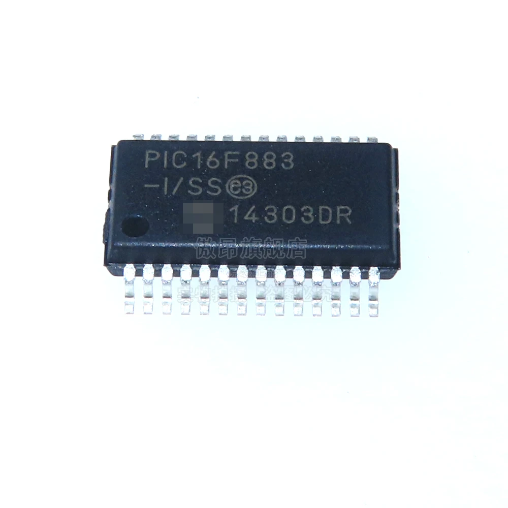 2PCS PIC16F883-ISS package SSOP-28 embedded 8-bit microcontroller MCU semiconductor brand new original.