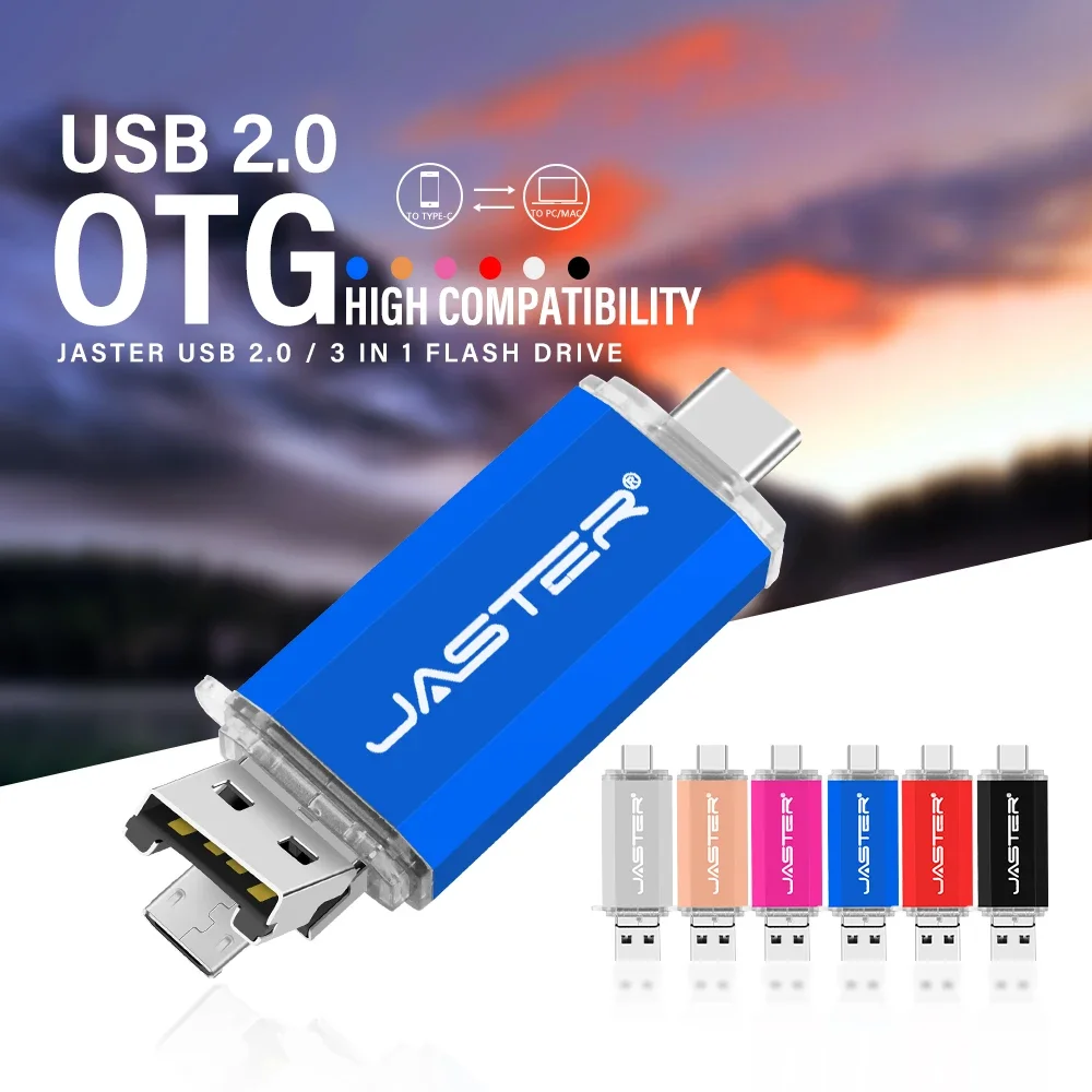 

TYPE-C USB Flash Drive 128GB Micro USB OTG Pen Drive 64GB High Speed Memory Stick 32GB 3 in 1 Pendrive Creative Gifts U Disk 16G