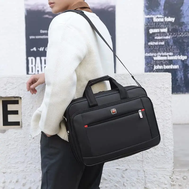 Oxford Cloth Men's Business Single Shoulder Crossbody Bag Large Capacity Handbag Casual Sports Laptop Backpack