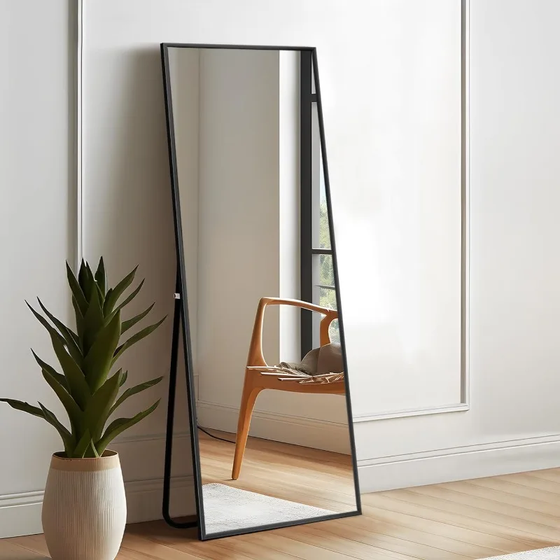 

Full Length Floor Mirror 43"x16" Large Rectangle Wall Mirror Hanging or Leaning Against Wall for Bedroom, Dressing and Wall