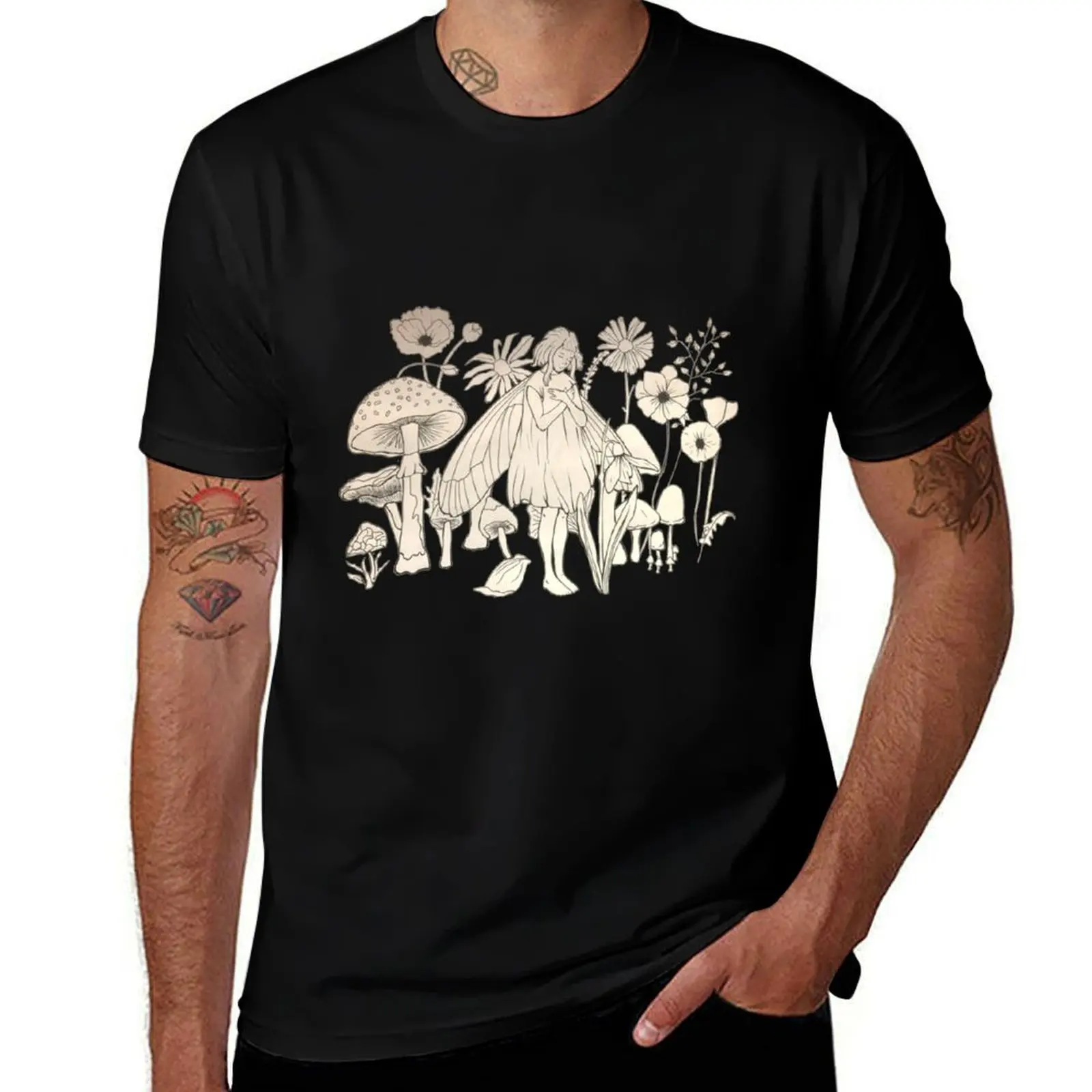 Aurora Aksnes fairy illustration print Classic T-Shirt Big and Tall Loose Fit T-Shirt