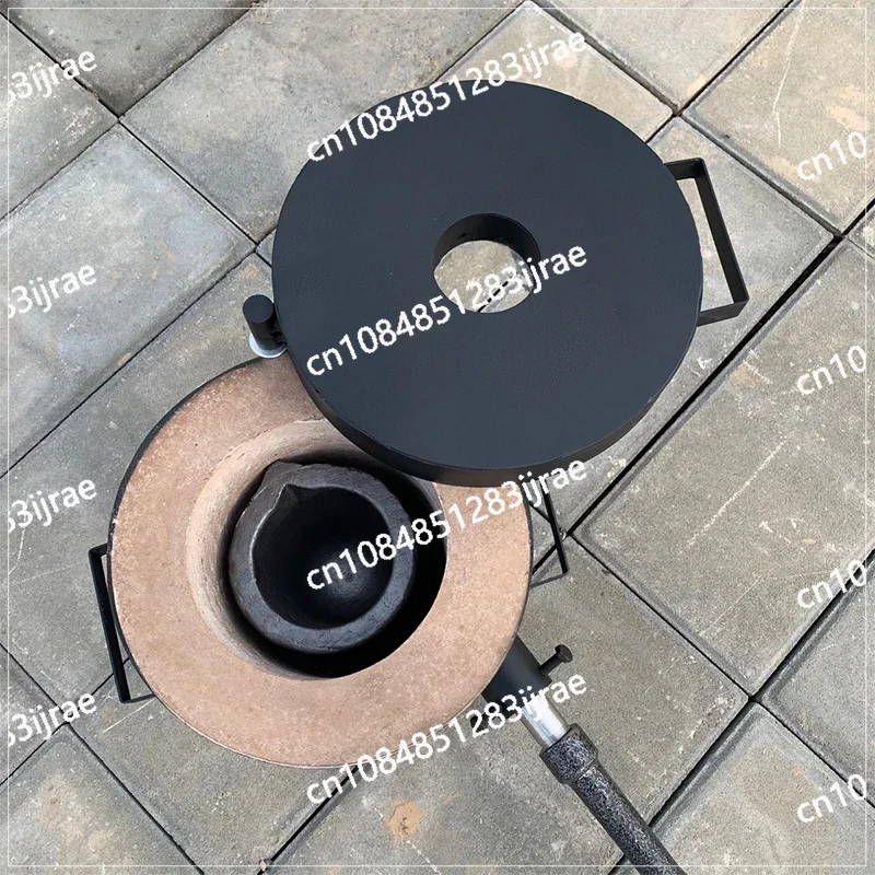 Melting Furnace Kit Propane Graphite Crucible Tongs 1300°C Casting Refining Smelting Precious Metals Gold Silver Tin Aluminum image 2