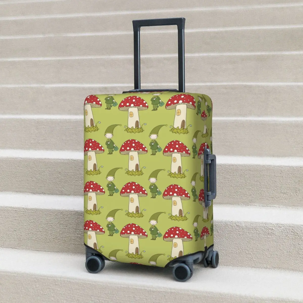 

Shamrock Leaf Elf Suitcase Cover St. Patricks Day Elastic Luggage Accesories Cruise Trip Protector Dust Proof Scratch Resistant