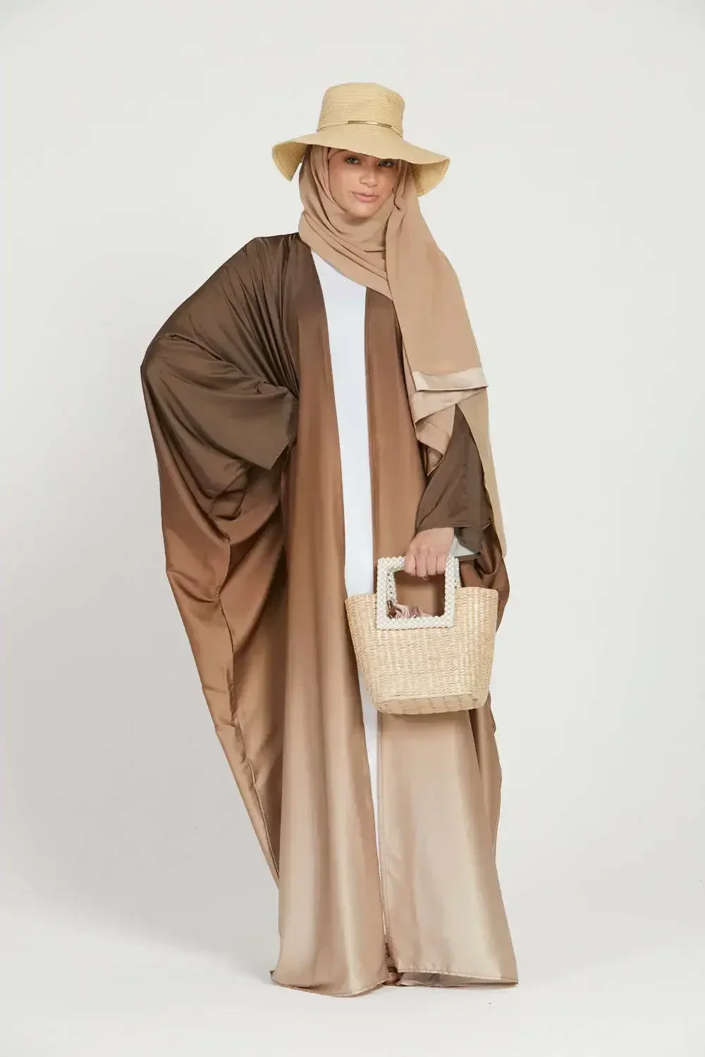 Kardigan Dubai Abaya Arab elegancka sukienka Maxi islamska odzież Kaftan kobiety długa suknia islamska Kaftan szaty damskie sukienka muzułmańska