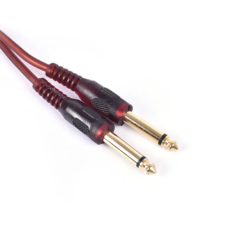 New Arrival 1pc 1.5M Cable, Dual RCA Male to Dual 6.35mm 1/4 inch Male Mixer Audio Cable