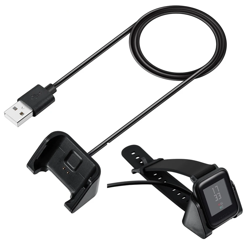 Fast Charging Cable Cradle Dock Charger For Xiaomi Huami Amazfit Bip/bip lite Smart Watch A1608/A1915 USB Chargers